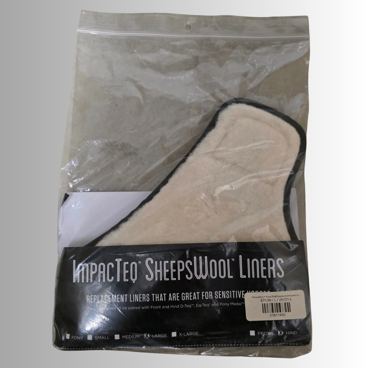 SheepsWool™ ImpacTeq® Replacement Liners for D-Teq™, Eq-Teq® & Pony Medal Hind Boots