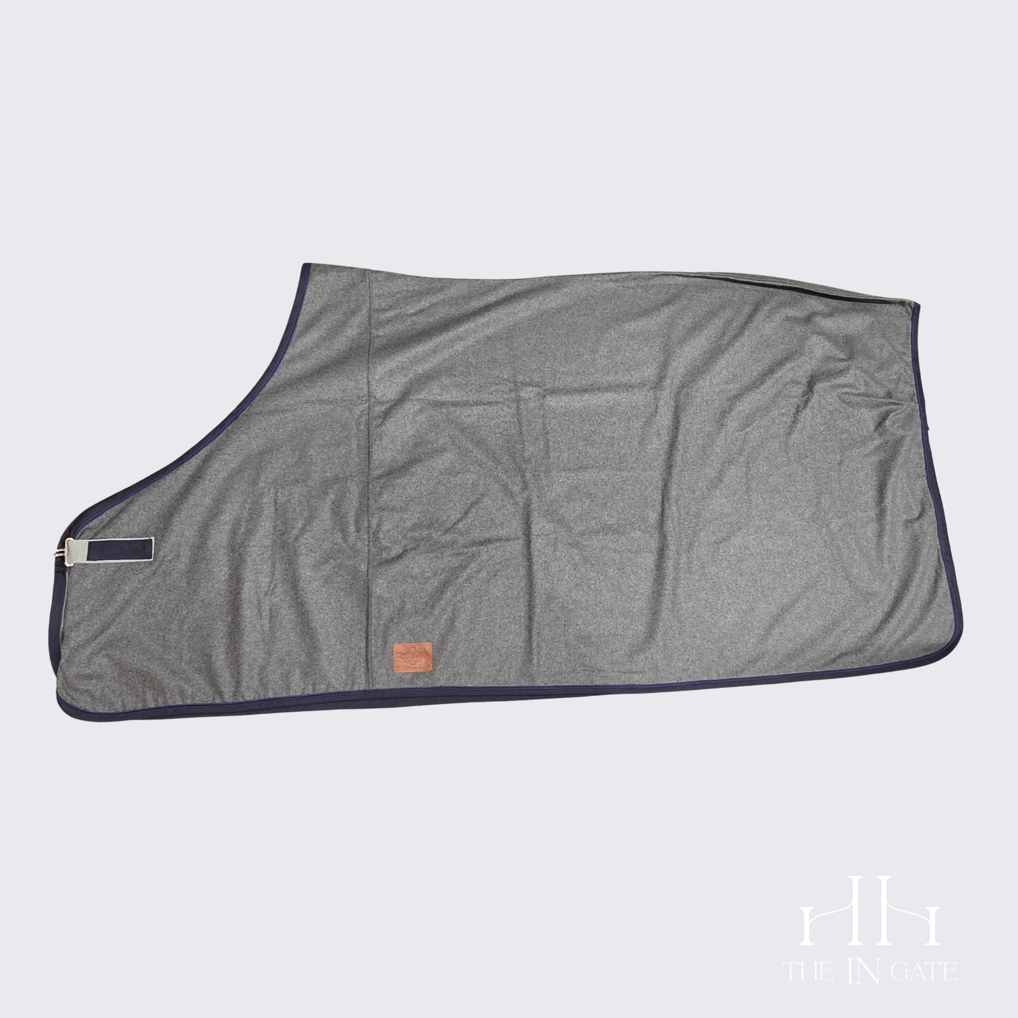 Wool Dress Sheet - Gray / Navy / Navy - 81 inches