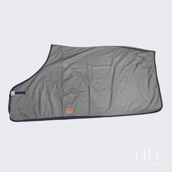 Wool Dress Sheet - Gray / Navy / Navy - 81 inches