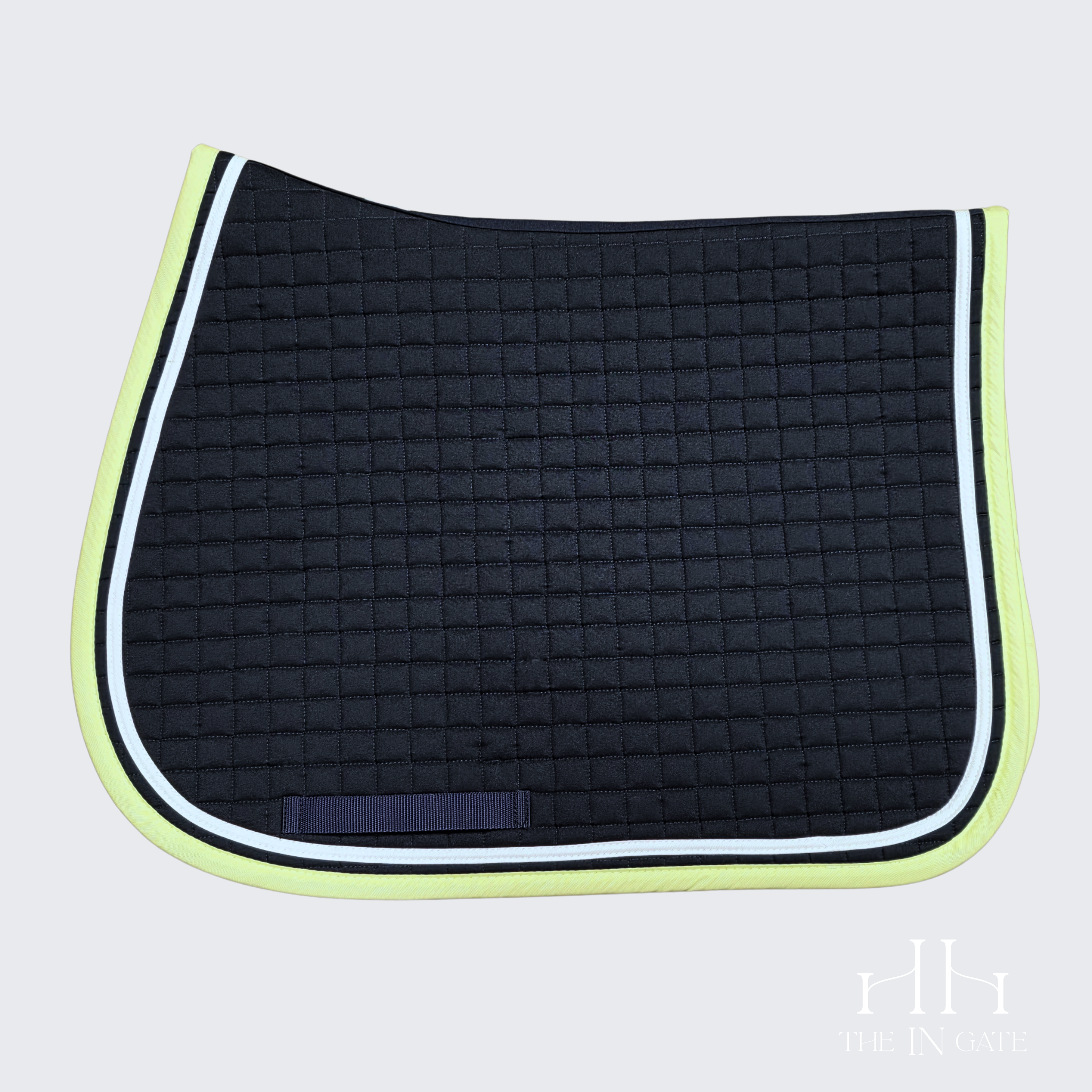 Saddle Pad - American Style – Navy / Lime / White spaced