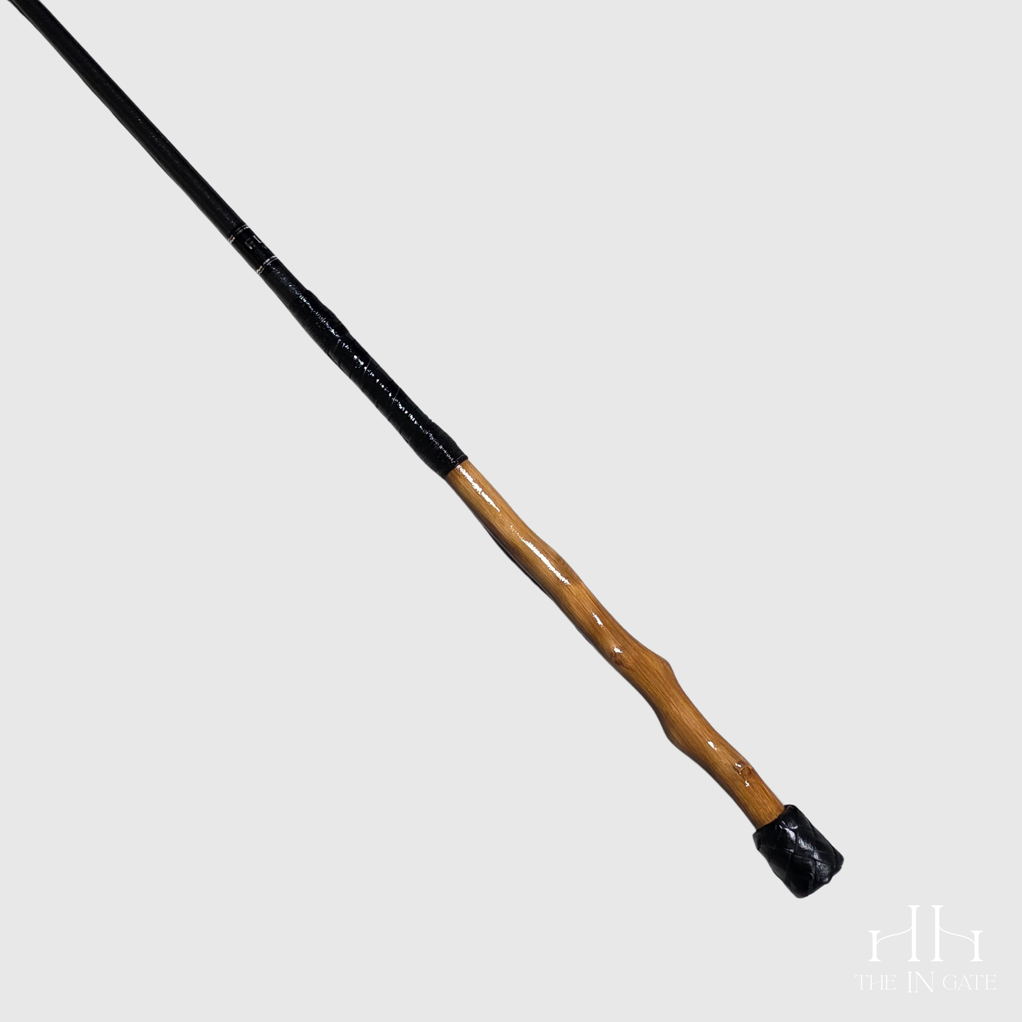 Dressage Whip with Holly Handle and Black Shaft, 100 cm/40 inches