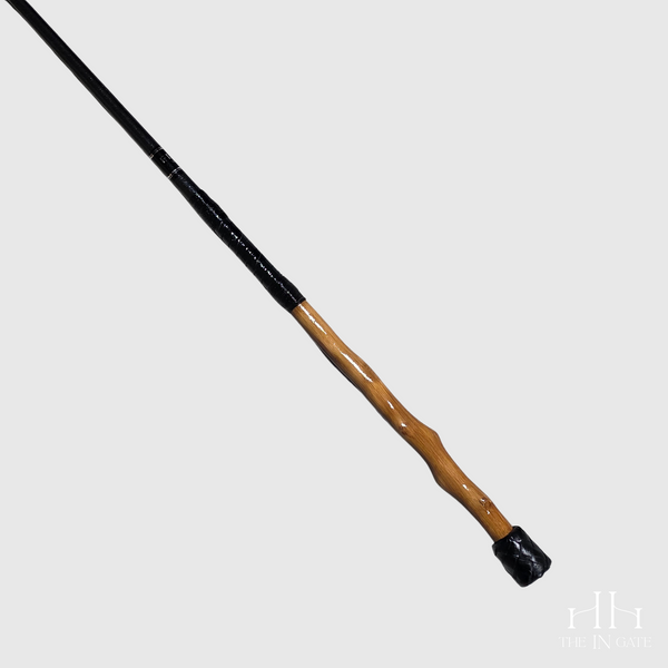 Dressage Whip with Holly Handle and Black Shaft, 100 cm/40 inches