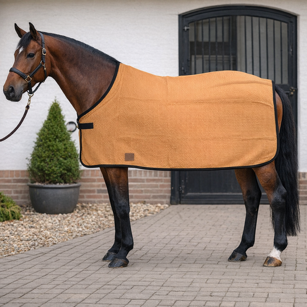 Waffle Sheet - terra cota / black / black - 78