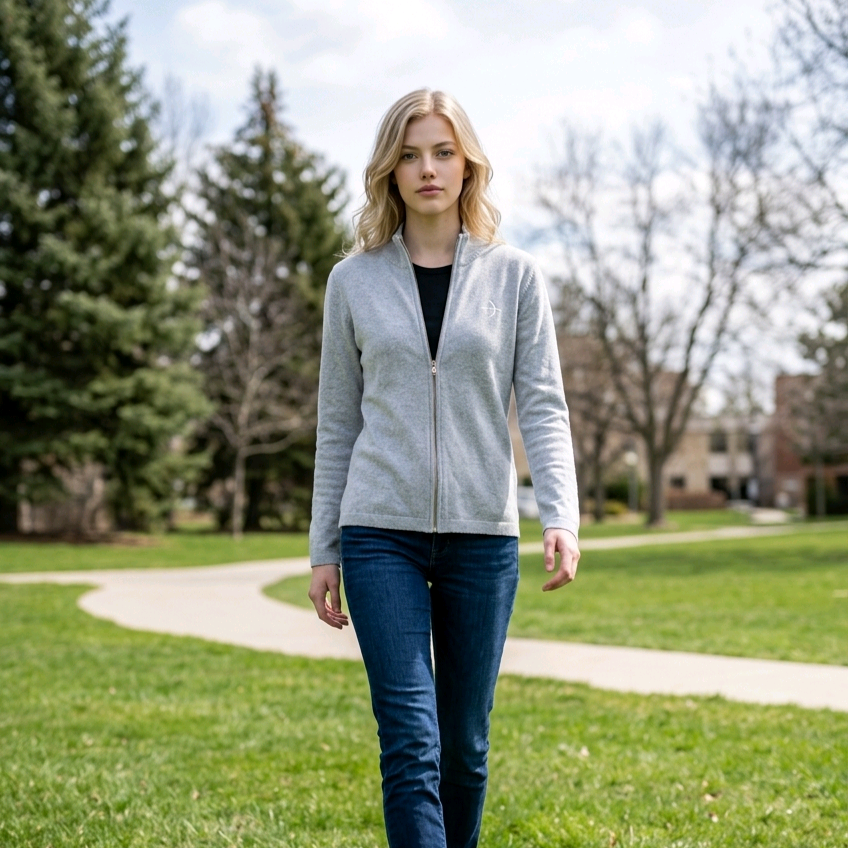 Myla Zip-Up Cardigan
