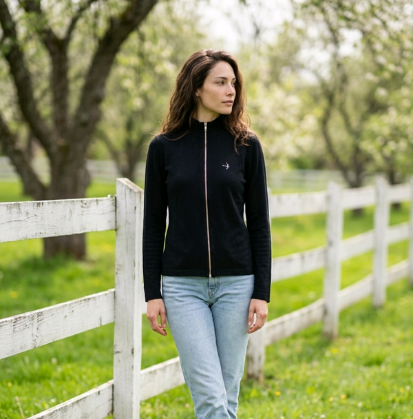 Myla Zip-Up Cardigan