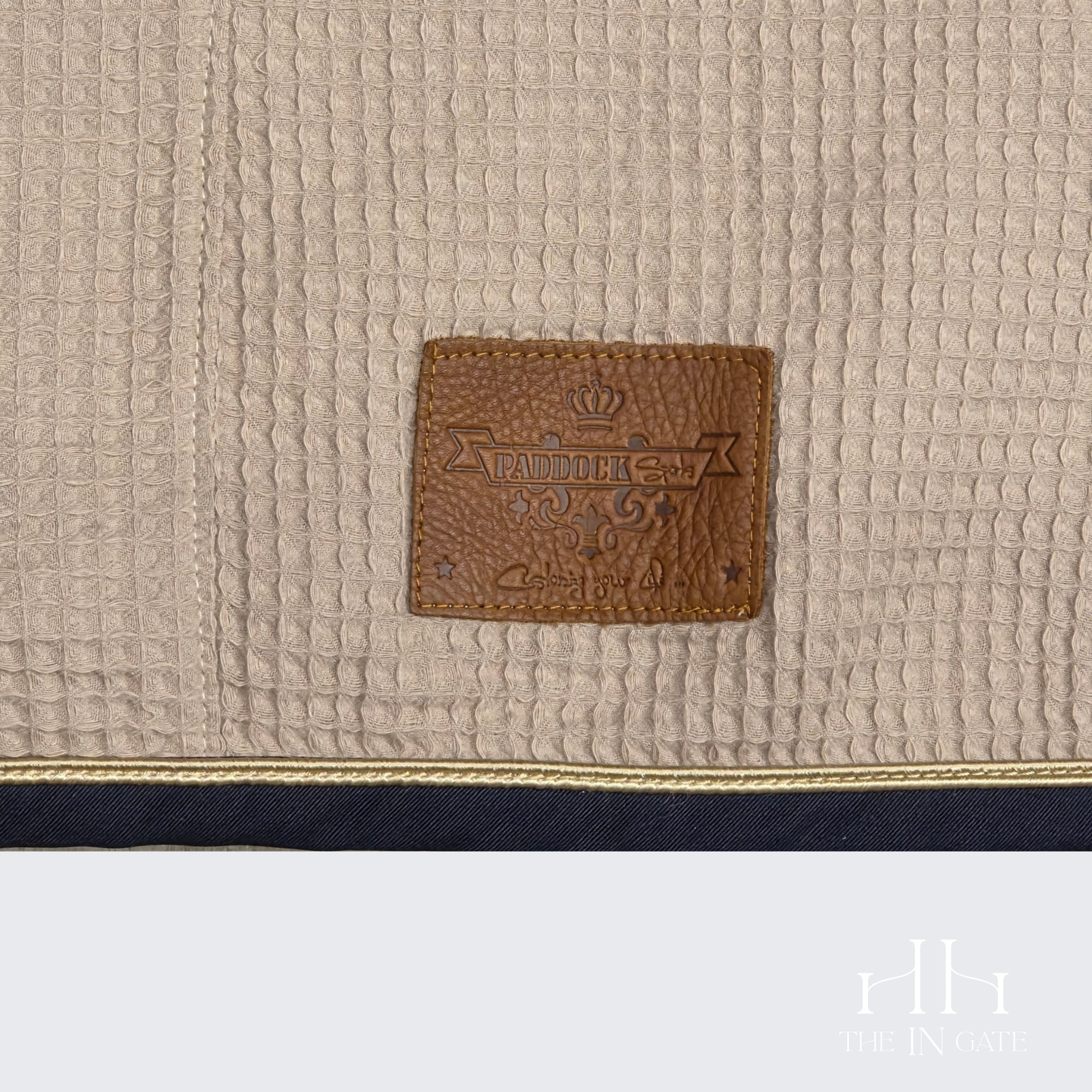 Waffle Sheet - Tan / Navy / Gold - 78