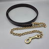 The In Gate New Standard Leather Lead with Chain