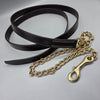 The In Gate New Standard Leather Lead with Chain