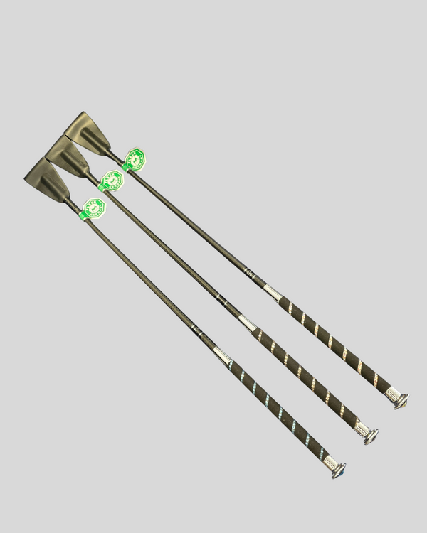 Custom Swarovski and Nubuck Handled Riding Crop