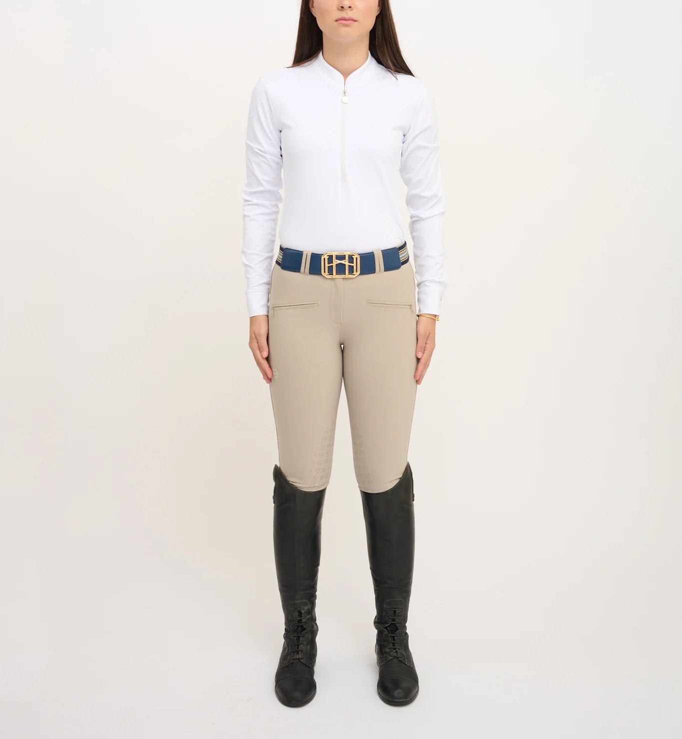 THE EQUESTRIAN BELT BY HEUREUX XII IN NAVY - The In Gate