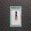 pinsnickety snowman braid and bridle charm on a black background