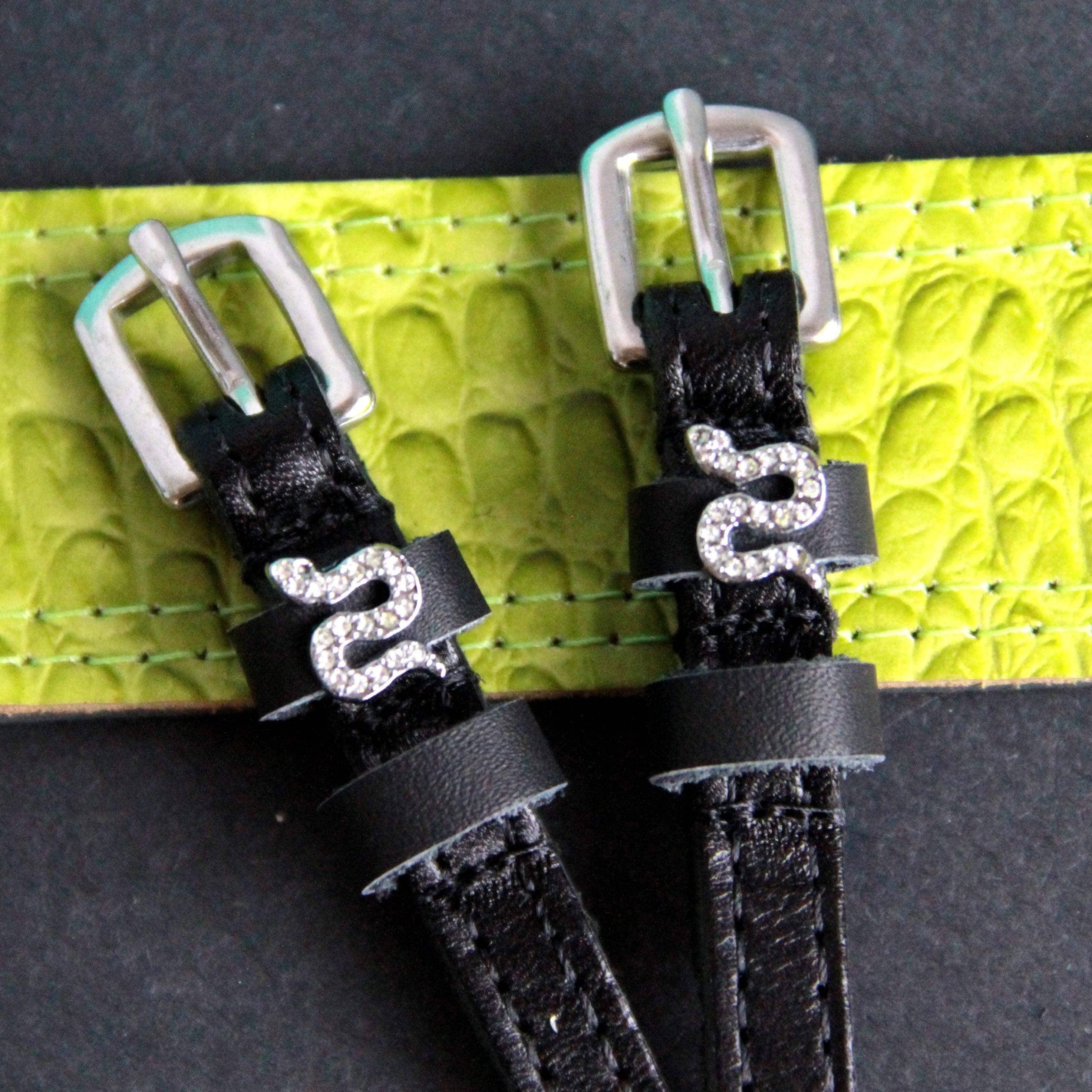 Snake Bling Silver Spur Straps - The In Gate