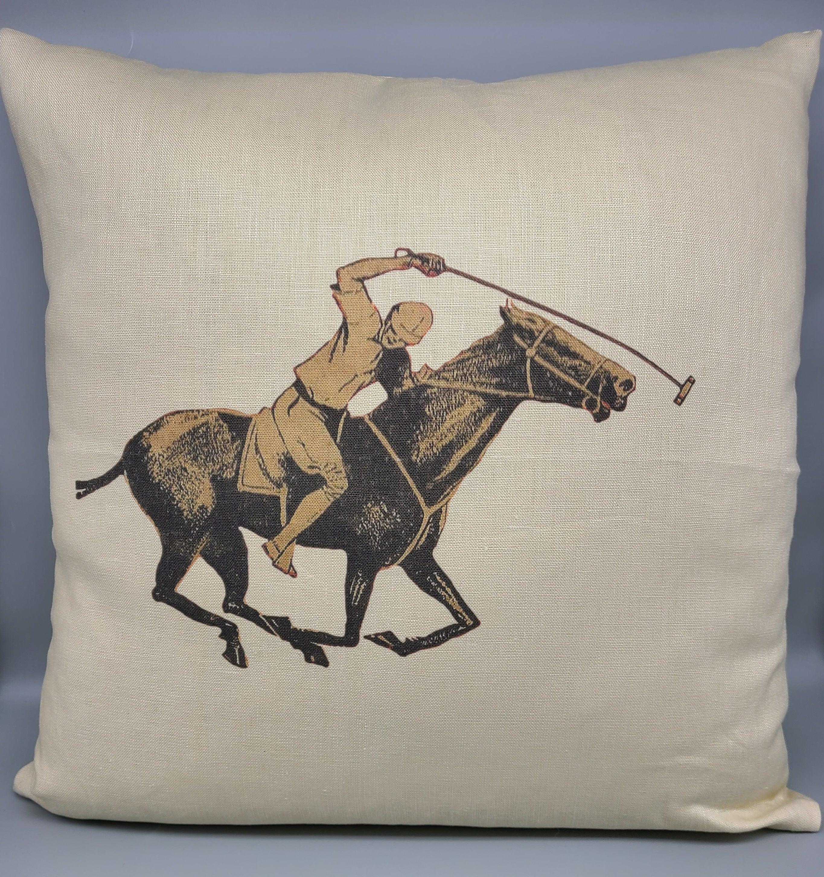 Pillow - Polo Player - The In Gate